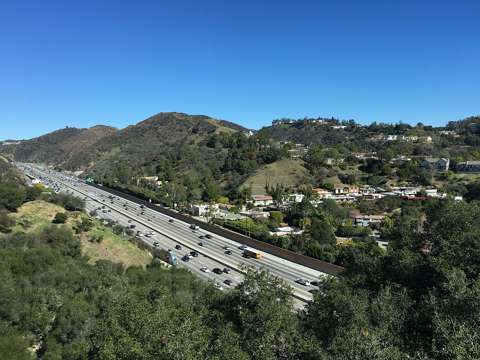 Los Angeles, California, Highway, Freeway, Cars