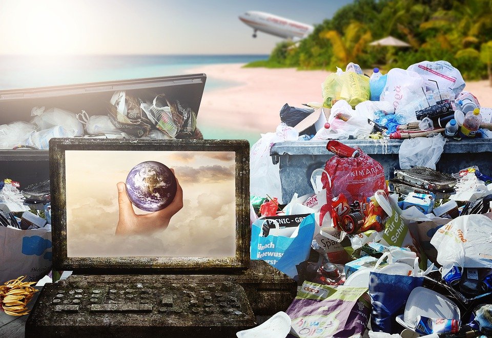 Garbage, Paradise, Sun, Plane, Mullberg, Plastic Waste