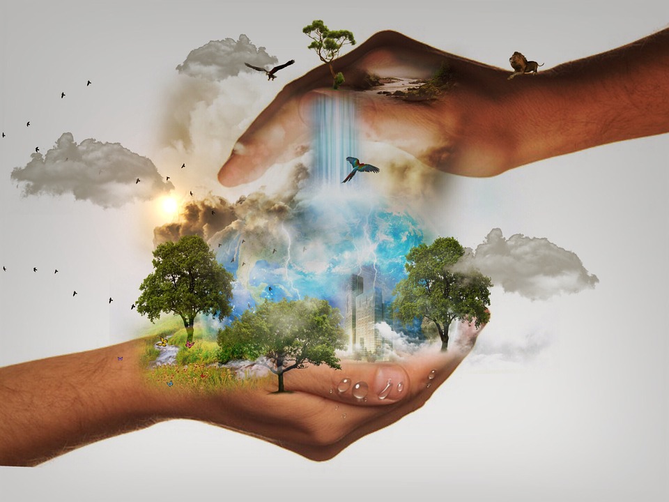Natural Reserve, Responsibility, World, Hands, Clouds